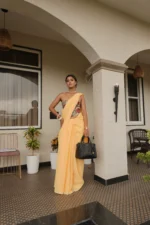 Mango dolly pure khadi print saree - Image 11