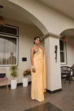 Mango dolly pure khadi print saree - Image 9