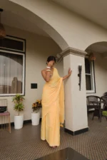 Mango dolly pure khadi print saree - Image 8