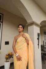 Mango dolly pure khadi print saree - Image 6
