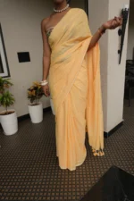 Mango dolly pure khadi print saree - Image 3